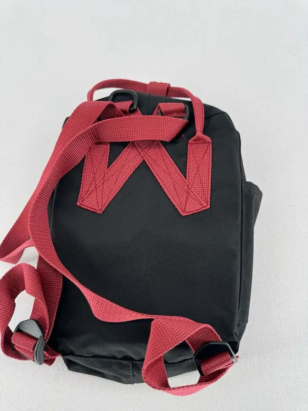 Fjallraven Kanken Mini Backpack Black Ox Red
